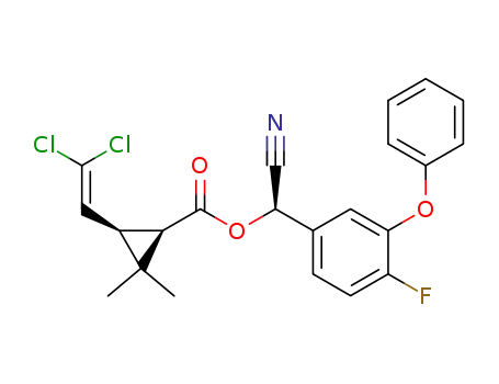 (R)-α-cyano-4-fluoro-3-phenoxybenzyl (1R)-cis-3-(2,2-dichlorovinyl)-2,2-dimethylcyclopropanecarboxylate